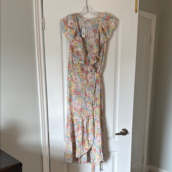 Joe Fresh Asymmetrical Floral Dress - Multicolor - Picture 2 of 6